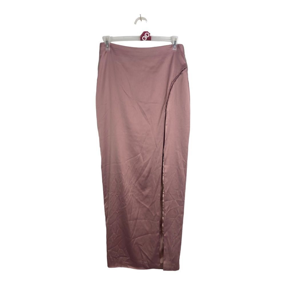 #115 NAKED WARDROBE Satin Slip Maxi Dress - Picture 6 of 11